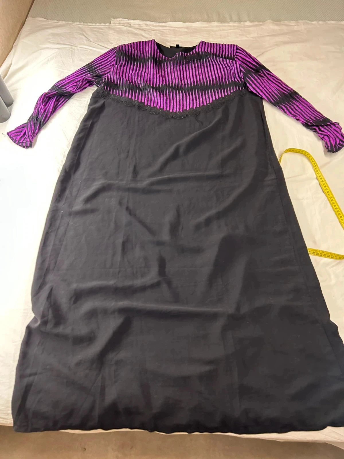Zwarte lange traditionele jurk Violet Étoile d’Orient – photo 2
